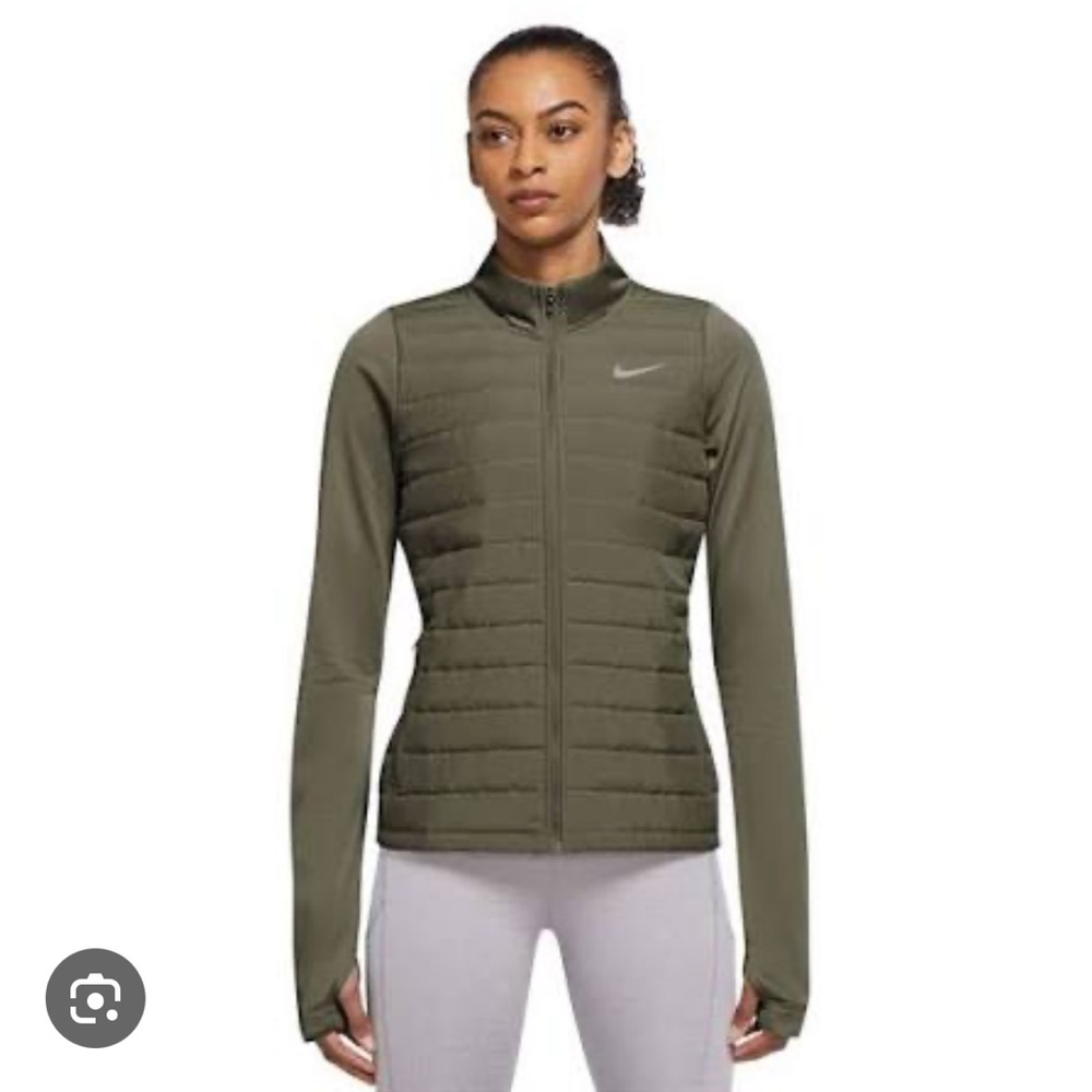 Women’s Nike Running Green Essential Filled Jacket